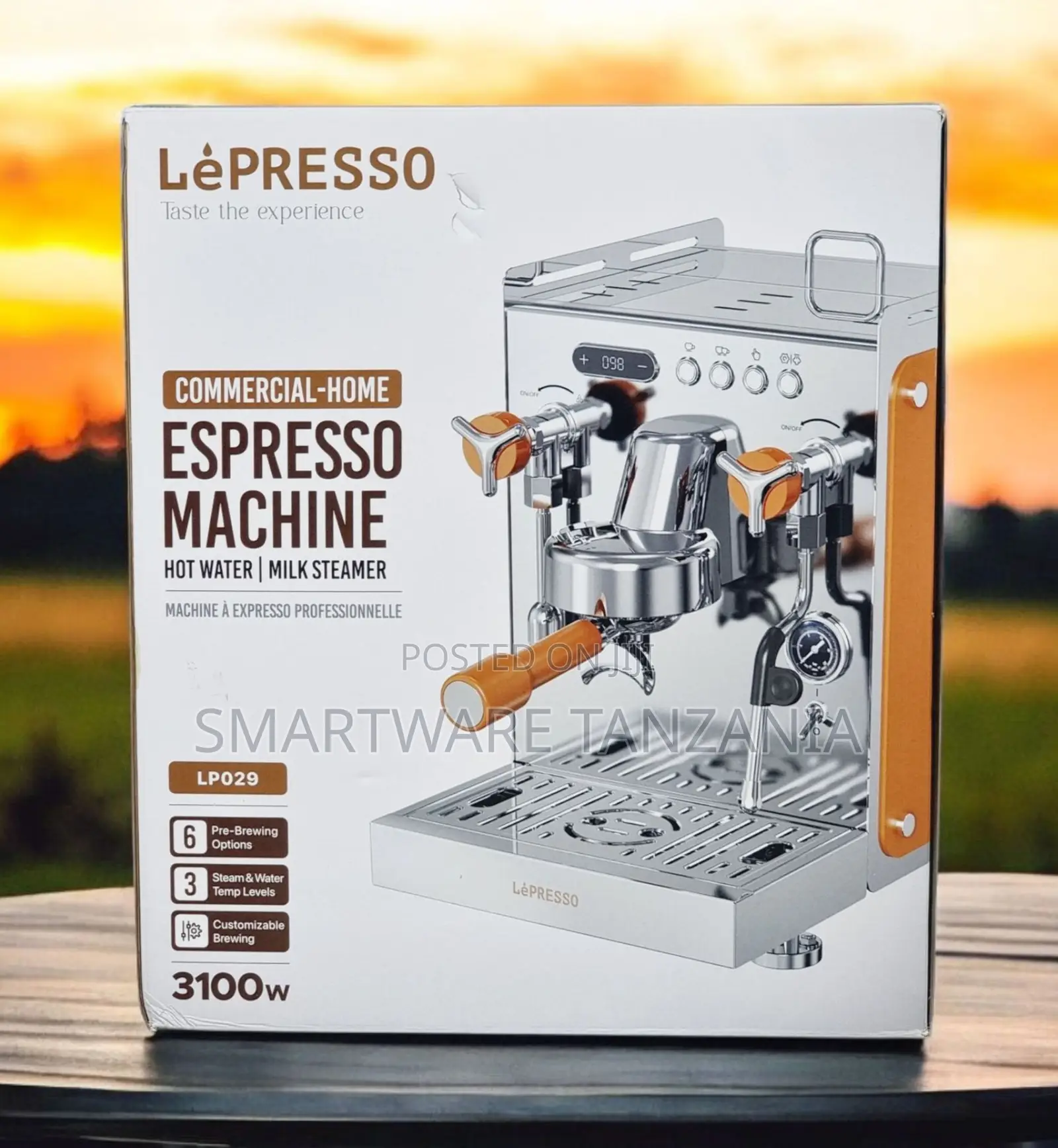 Lepresso Lp029 Commercial Espresso Machine 3100w - Hot Water Steam