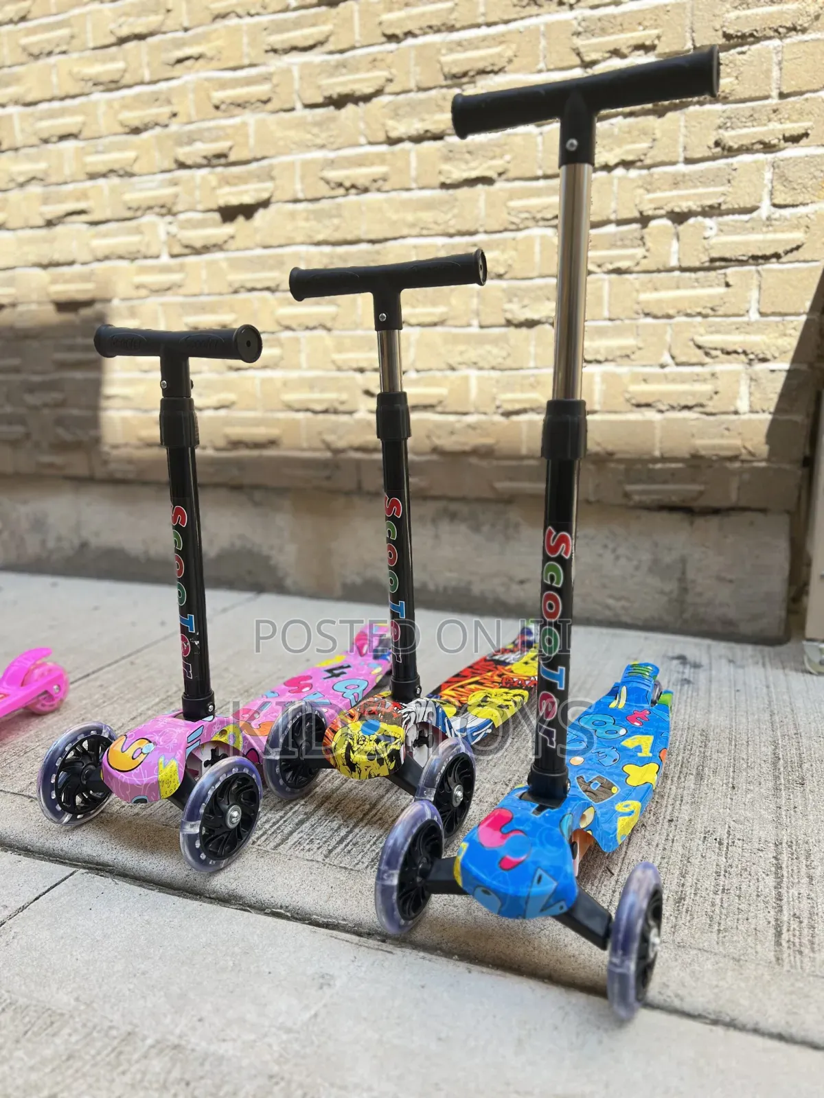 Scooter With Cartoon Painted Available