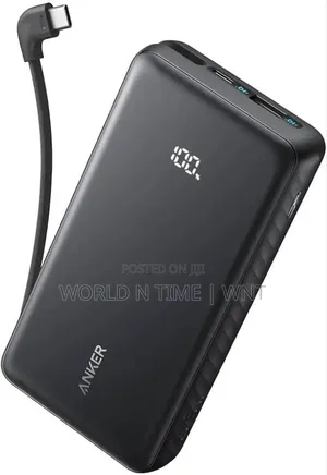 Anker Zolo Power Bank (, 22.5w, Built-in Usb-C Cable 10,000mah