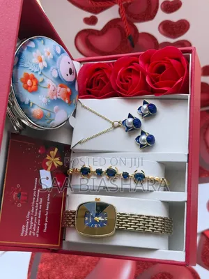 Rolex Ladies Combo Set for Valentine Gift Gold and Blue