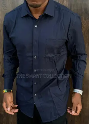 Dark Blue Plain Shirt