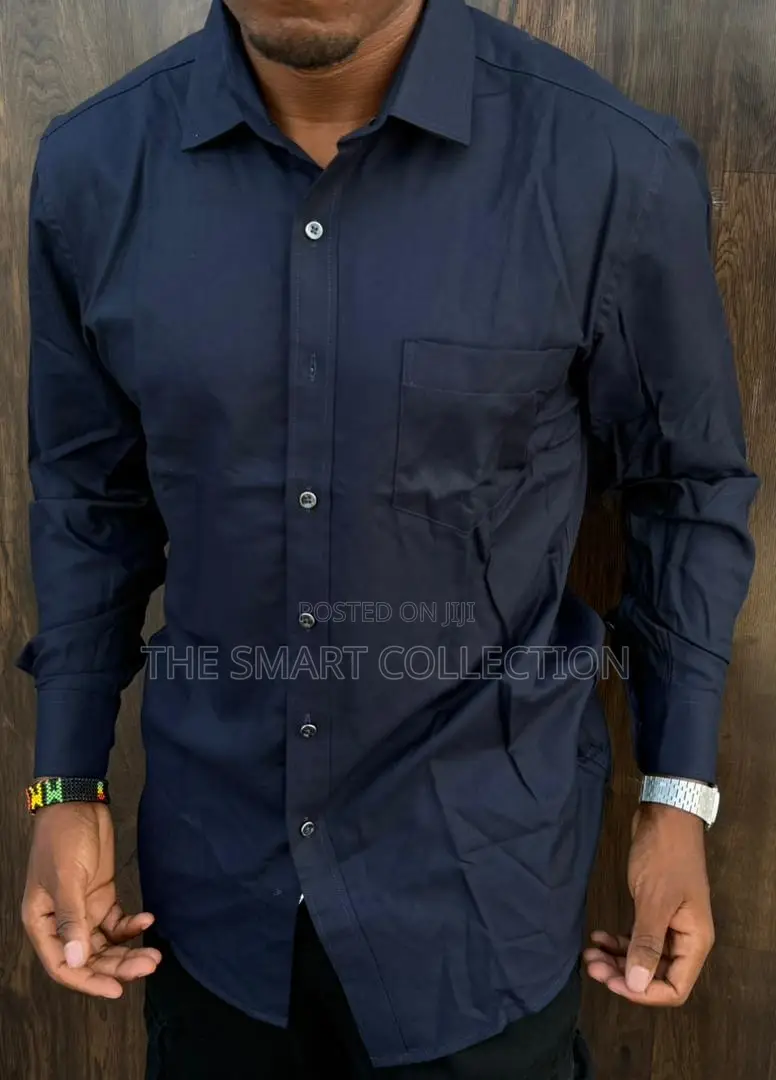 Dark Blue Plain Shirt
