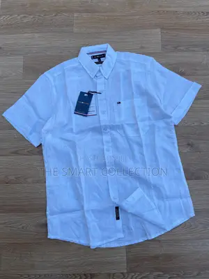 Linen Short Sleeve (Black and White)