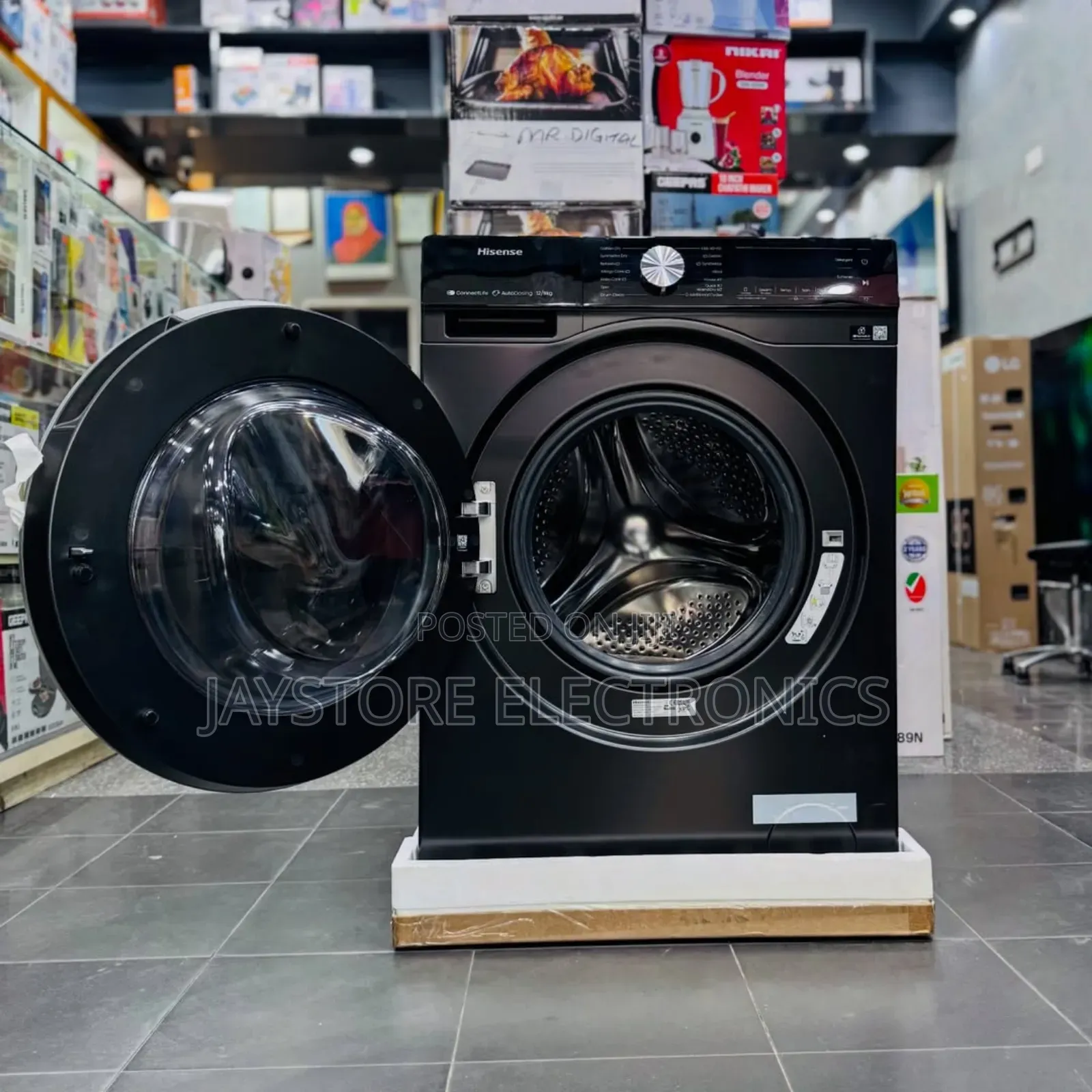 Hisense 12kg Front Load Wash Dry Washing Machine (Wd5s1245bb)