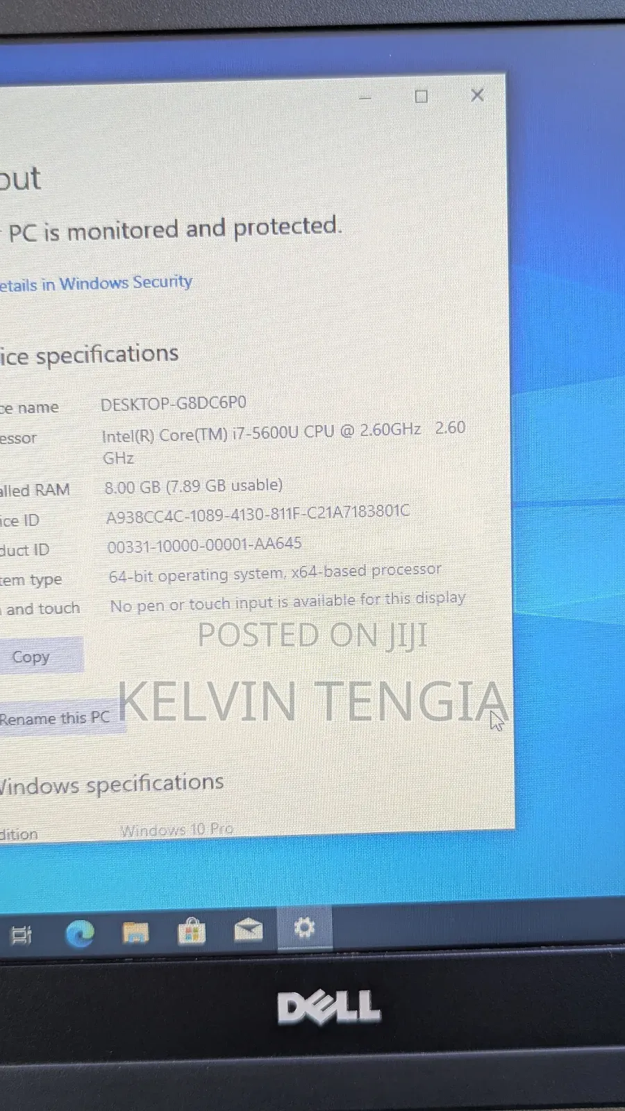 Laptop Dell Latitude 12 E7250 8GB Intel Core I7 HDD 256GB
