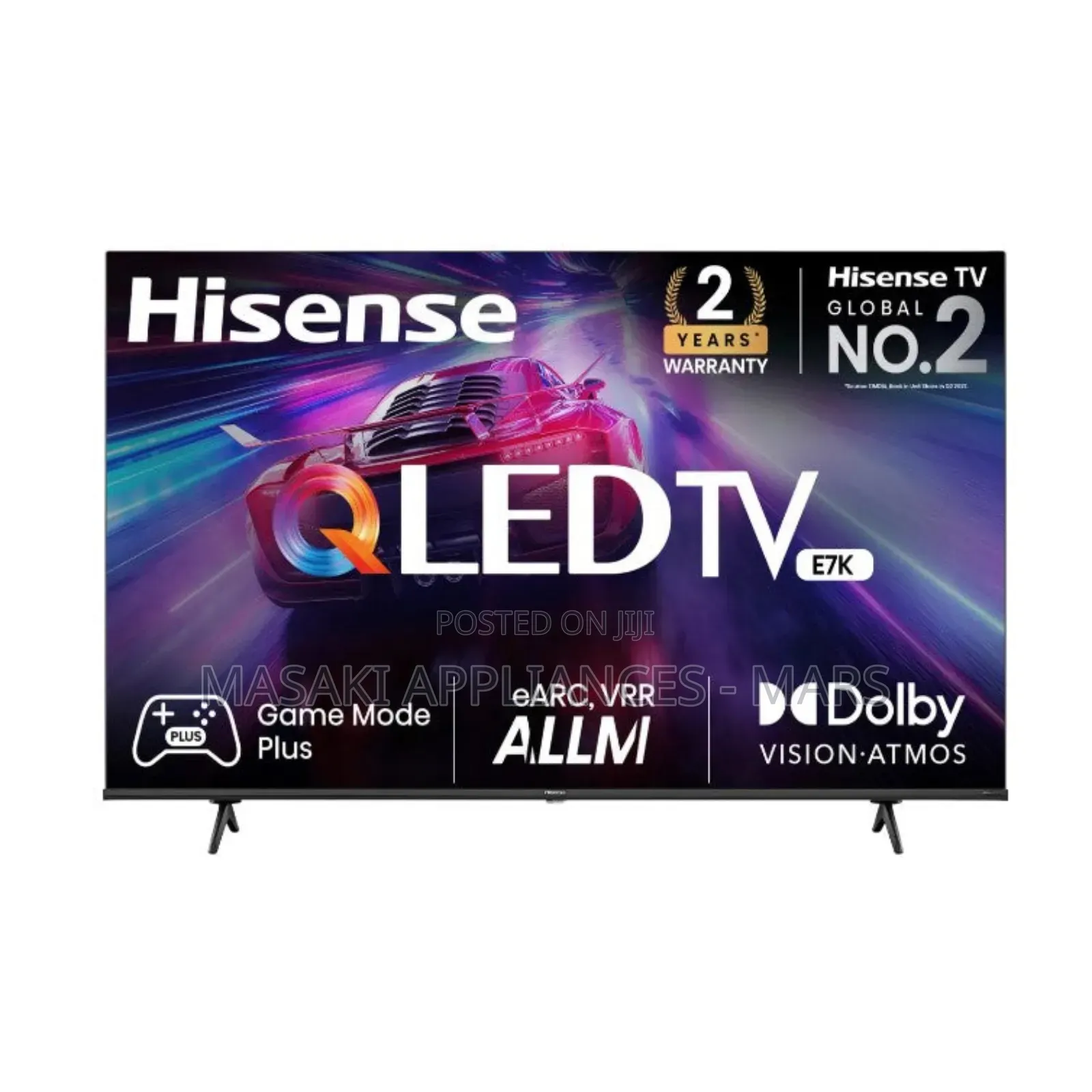 New Hisense Qled Hisense 65” ,120hz Tv 65e7k Quantum Uhd Smart Tv