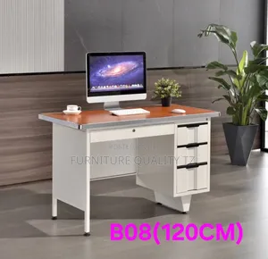 Meza Ya Ofisi Ya Chuma – B08 (120cm)