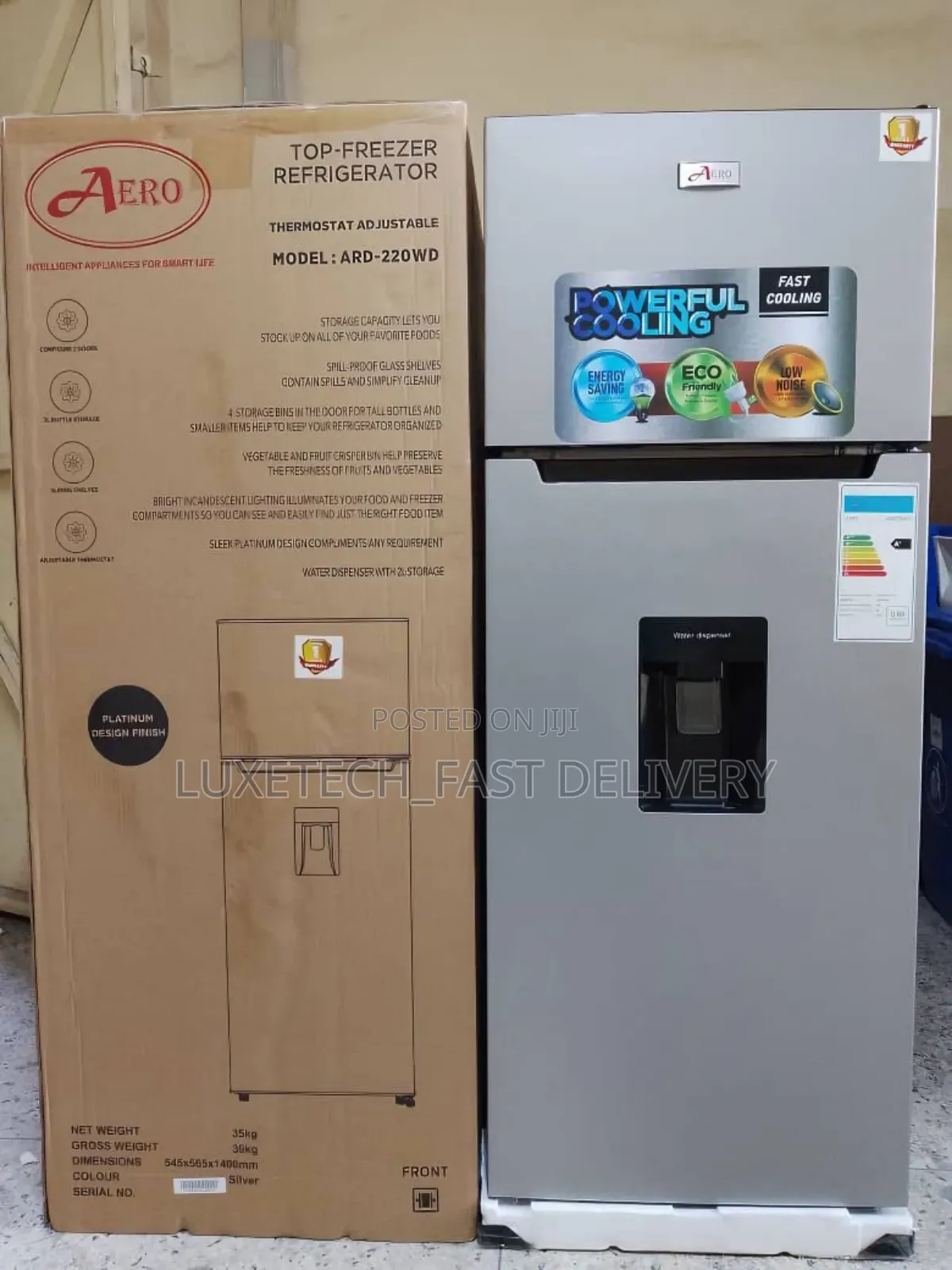 Aero Fridge 220 Liters With Water Dispenser