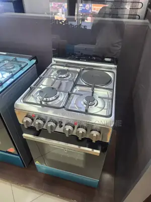 *Hisense Cooker 3 Gas + 1 Electric Plate Ll Electric Oven 50x50
