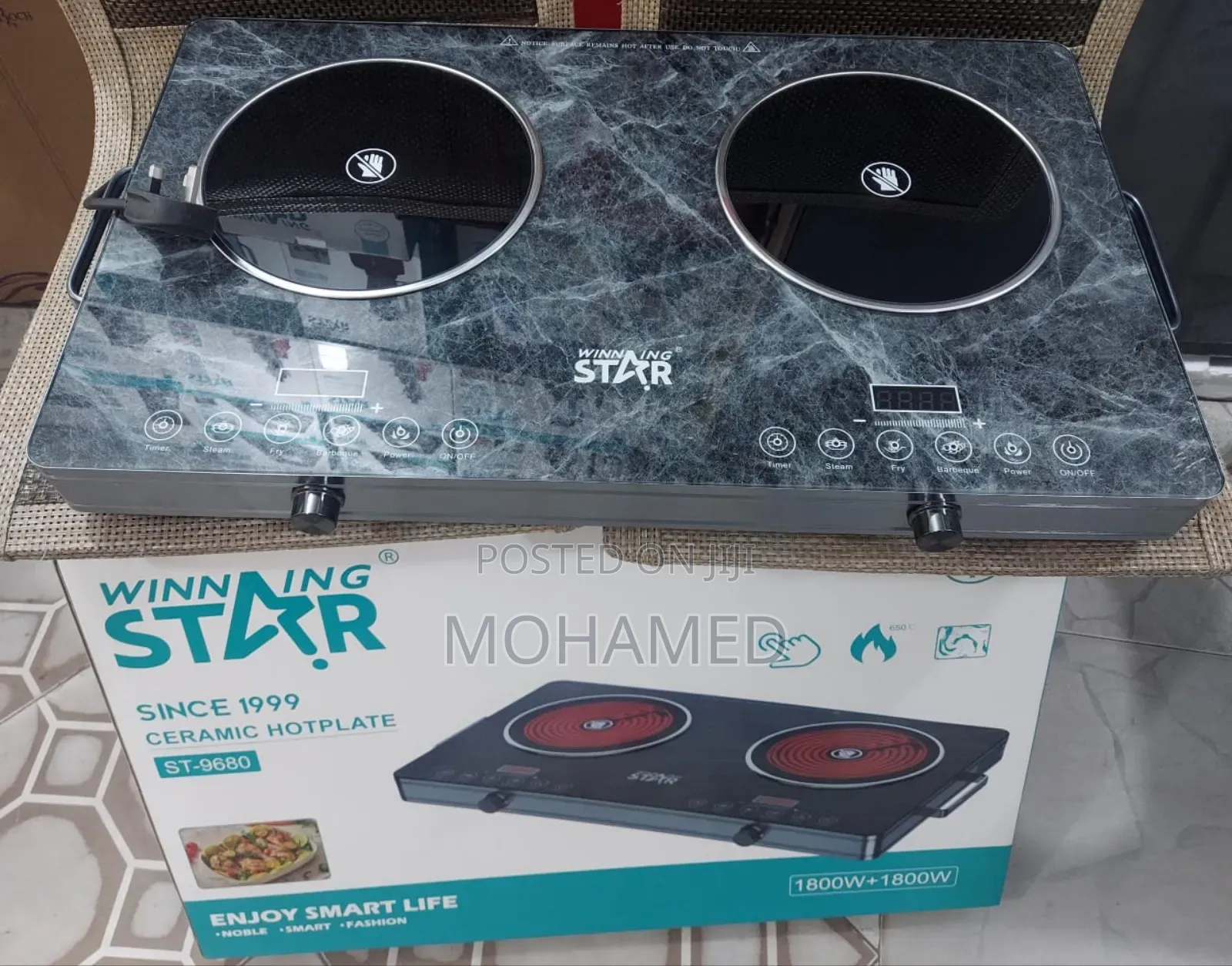  Winning Star Ceramic Hotplate – Double Plate (Original) 