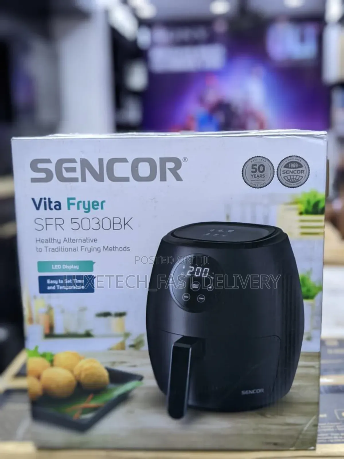 Sencor Vita Air Fryer 3.5 Litres With Led Display SFR 5030bk
