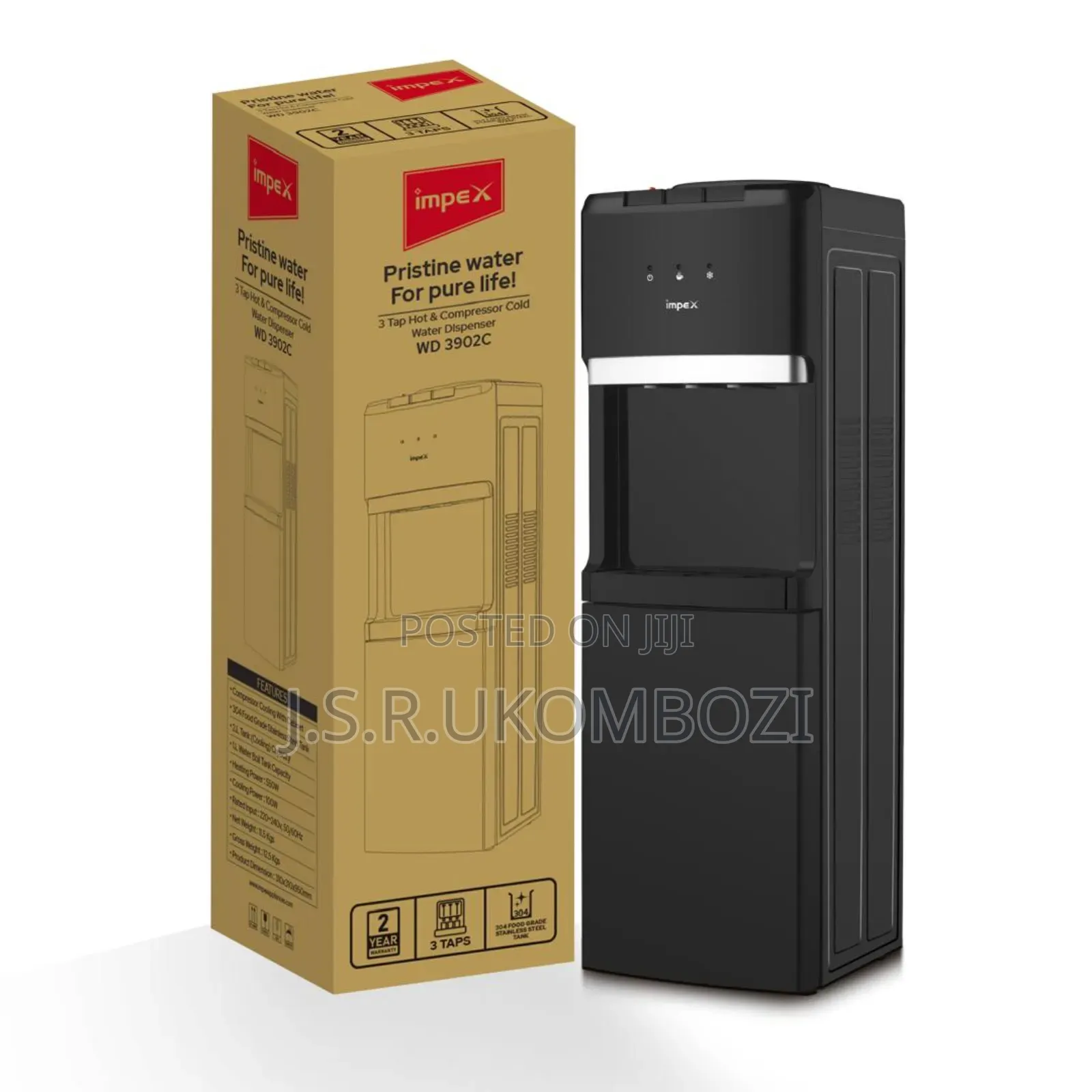 Impex Water Dispenser 3 Way