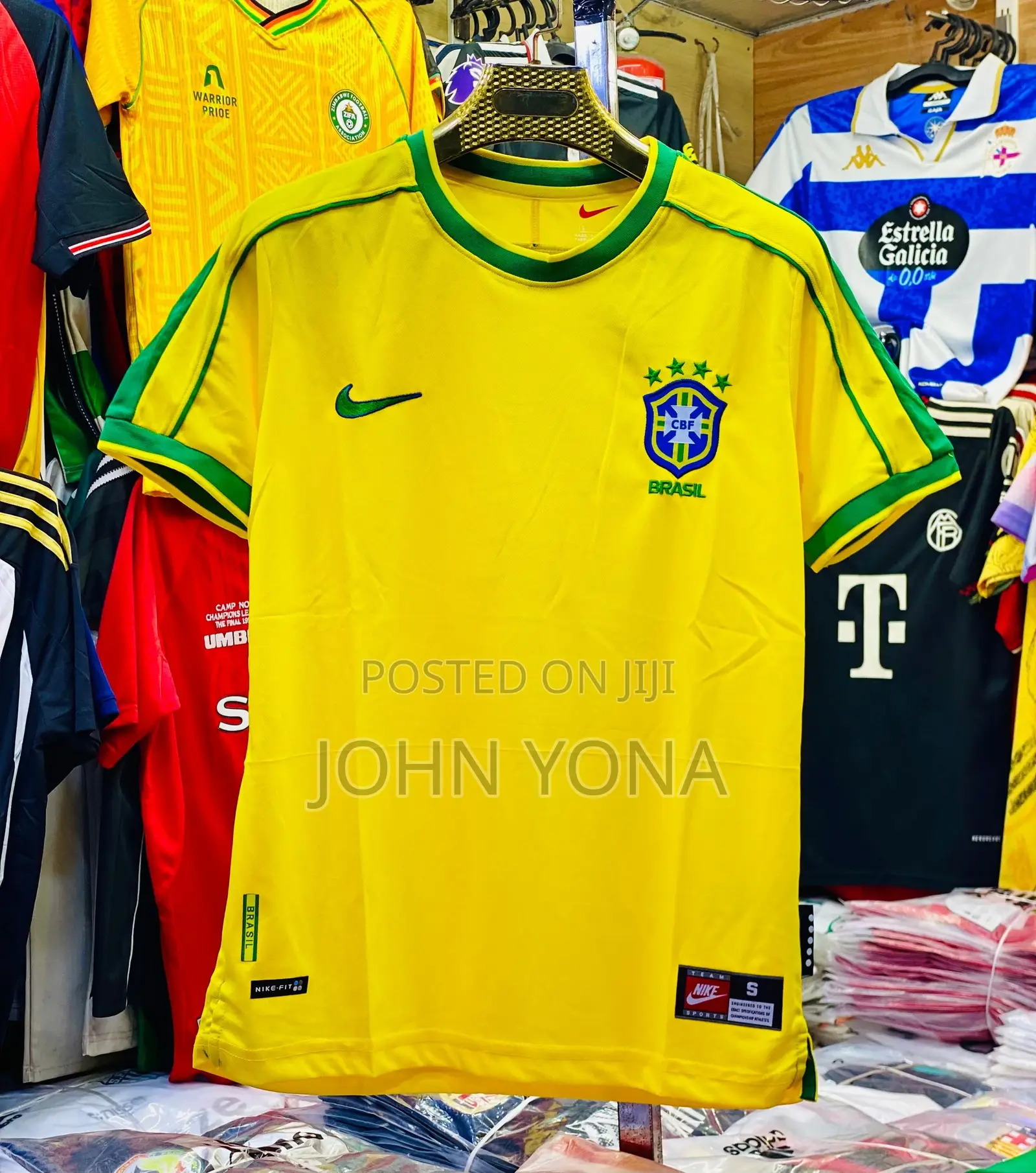 Brazil 1998 Home Retro Football Jersey