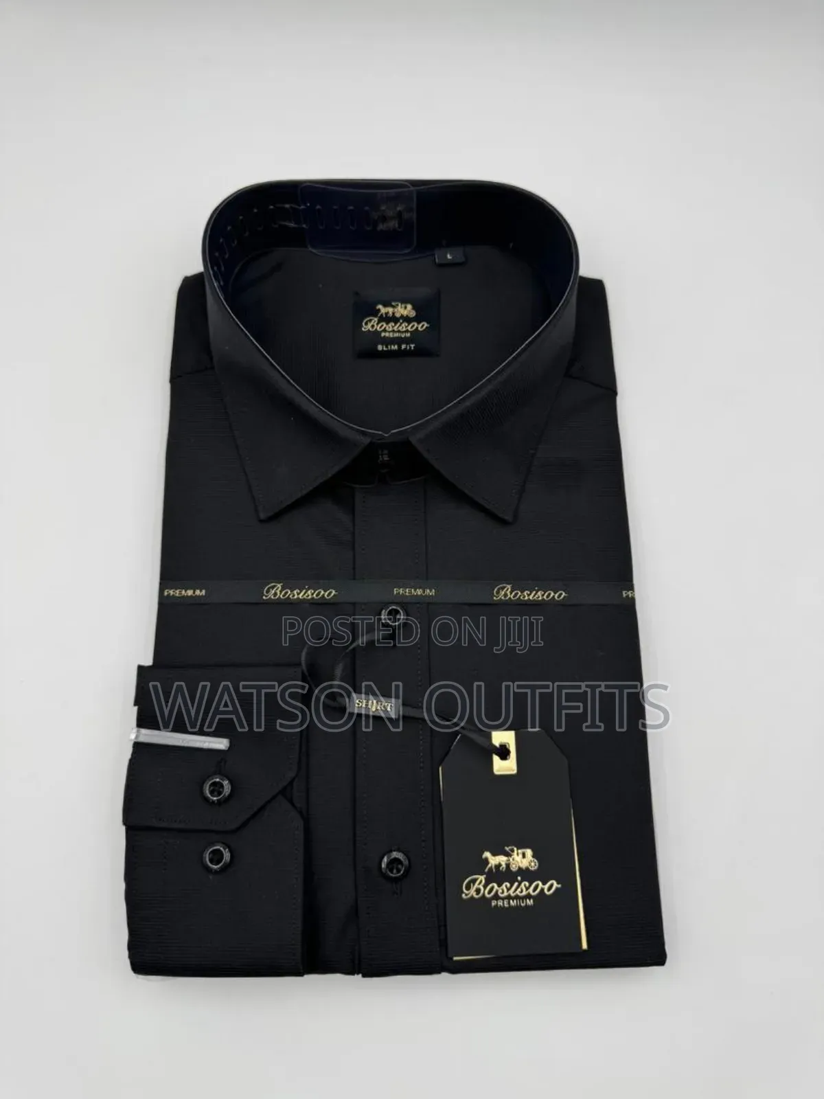 Men's New Shirts Bosisoo Brand Cotton 100%