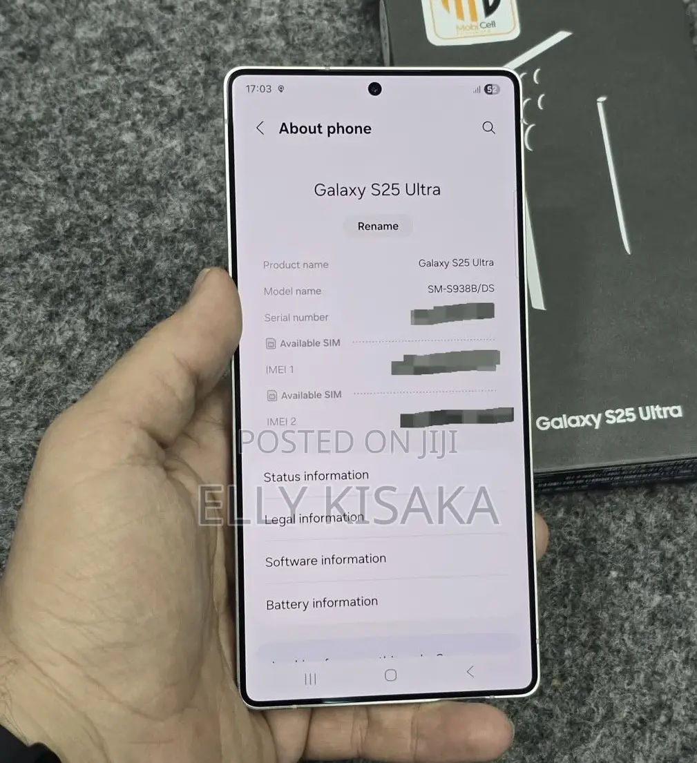 New Samsung Galaxy S25 Ultra 256 GB Silver