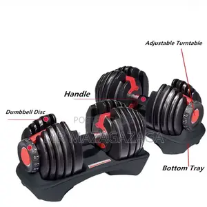 24kg/52.9lb Adjustable Dumbbell With 10 Discs