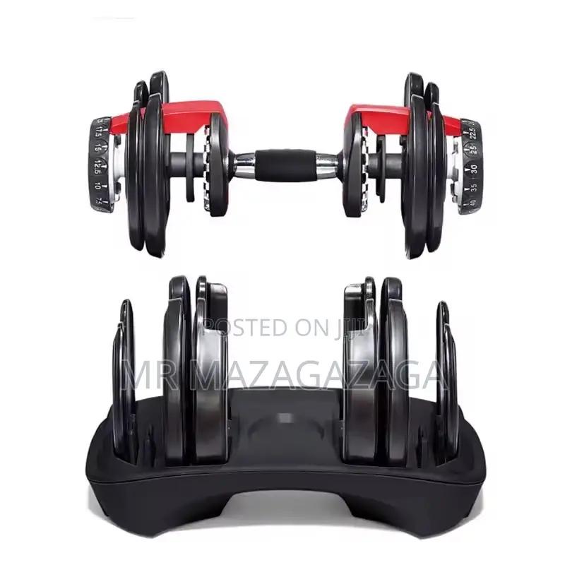 24kg/52.9lb Adjustable Dumbbell With 10 Discs