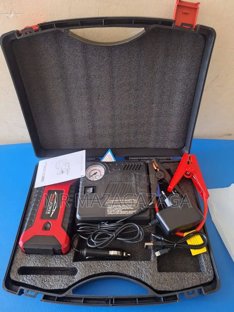 3 In 1 Car Jump Starter Air Compressor Emergency Kit