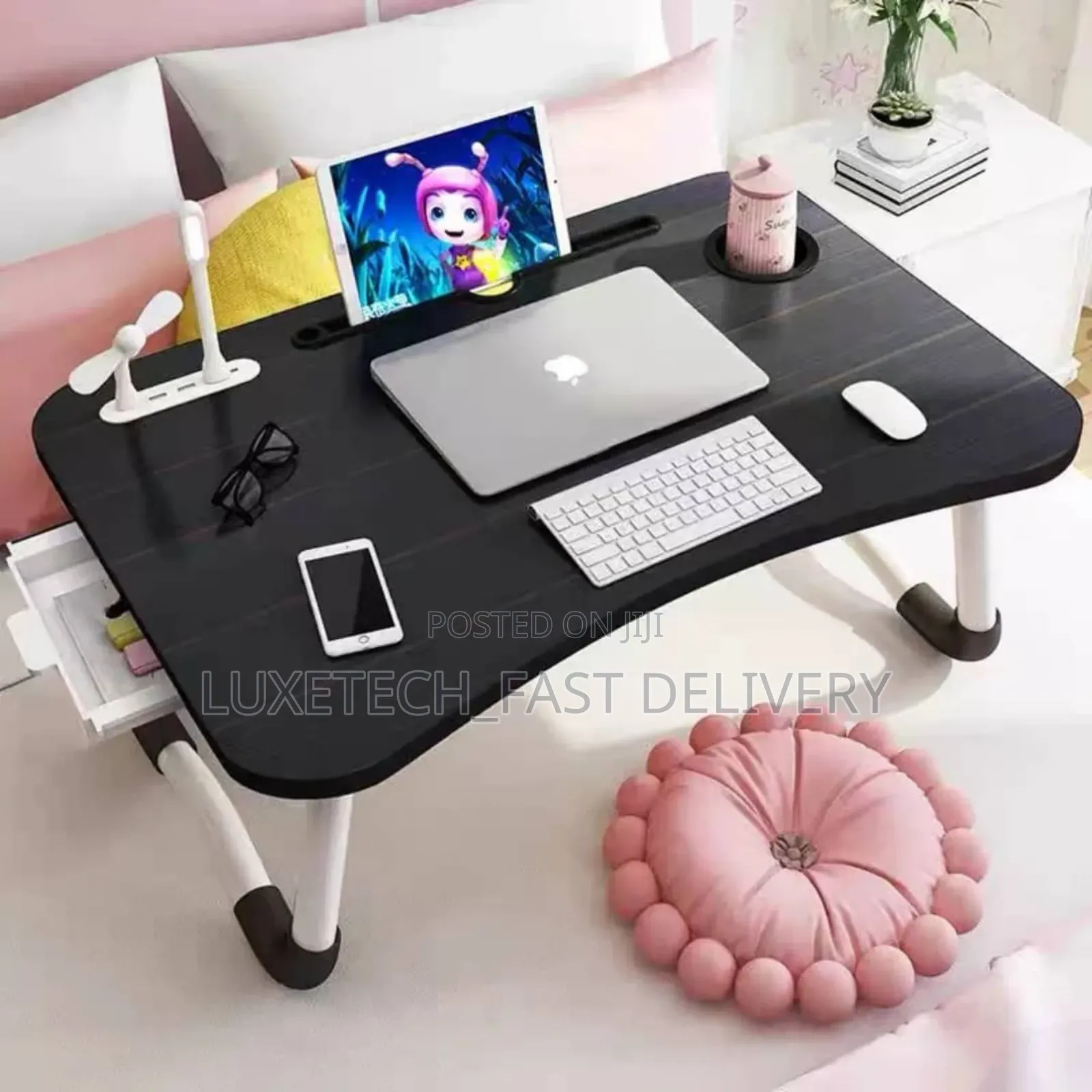 Mini Foldable Laptop Bed Tray Table, a Portable Workstation