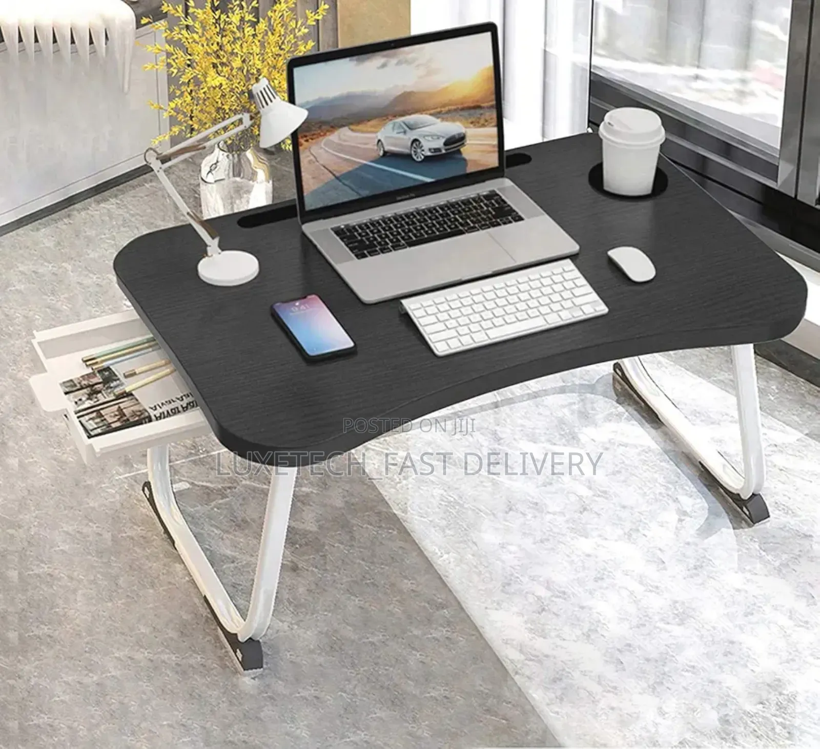 Mini Foldable Laptop Bed Tray Table, a Portable Workstation