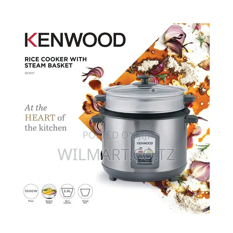 Kenwood Rice Cooker 2.8l Keep Warm Function Teflon Coated Pot 1000w