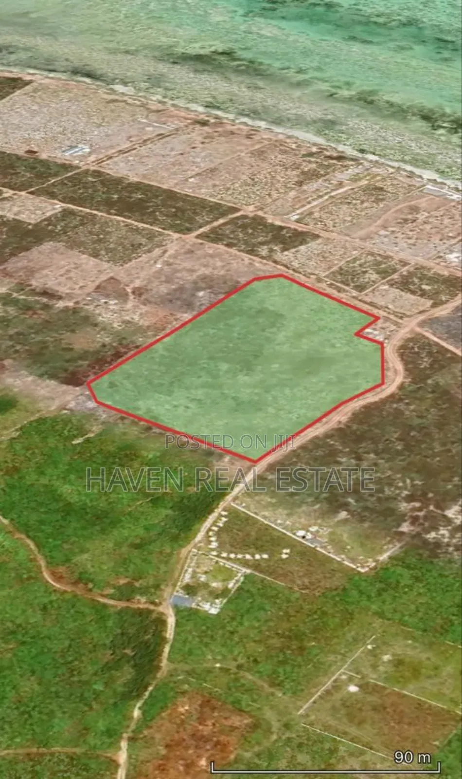 Second Line Beach Plot for Sale at Zanzibar