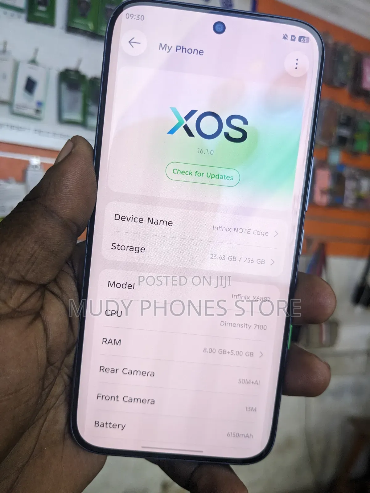 New Infinix Note Edge 256 GB Black