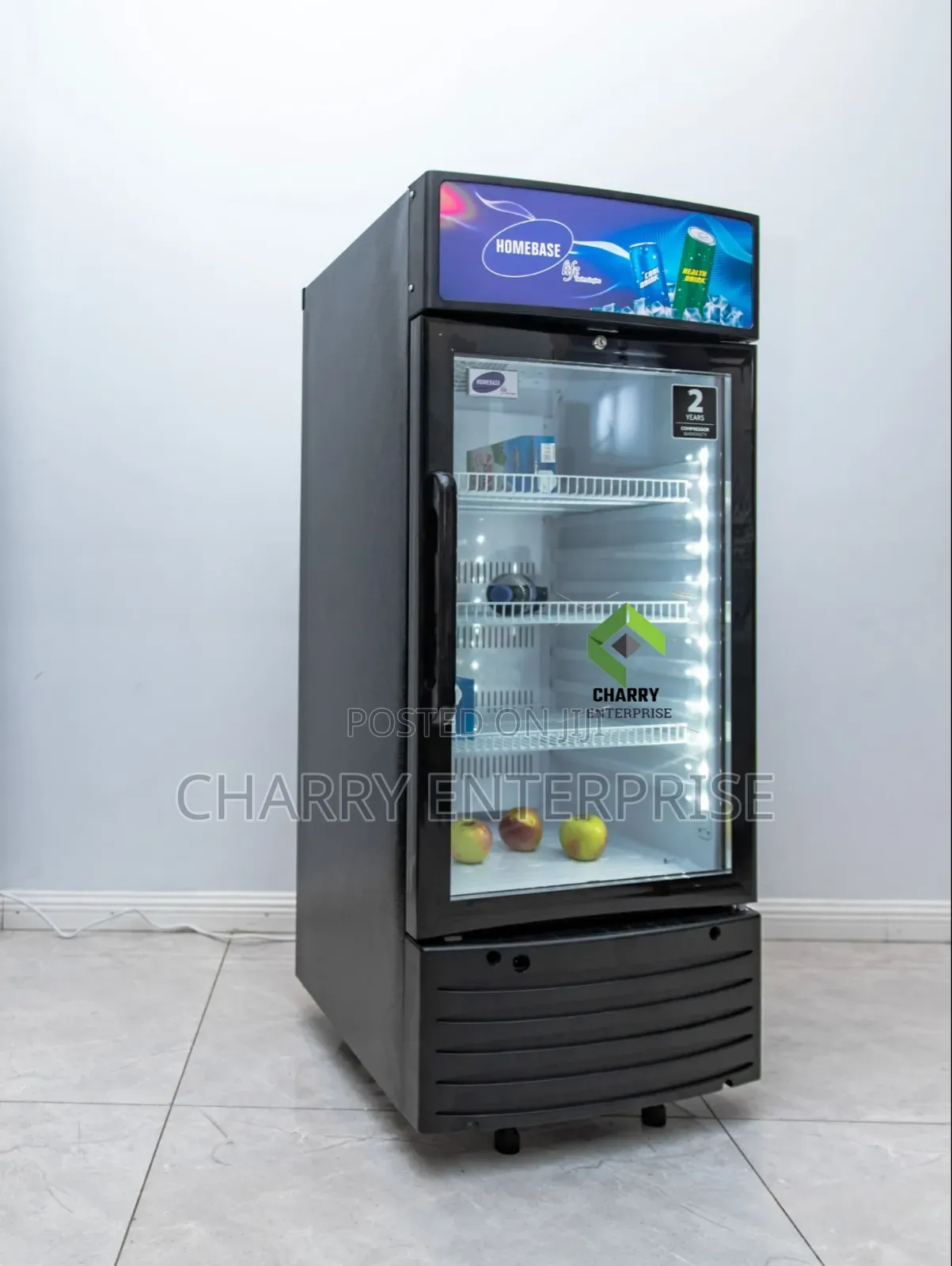 Homebase Hb170 Showcase Fridge Beverage Cooler 170l Business Home