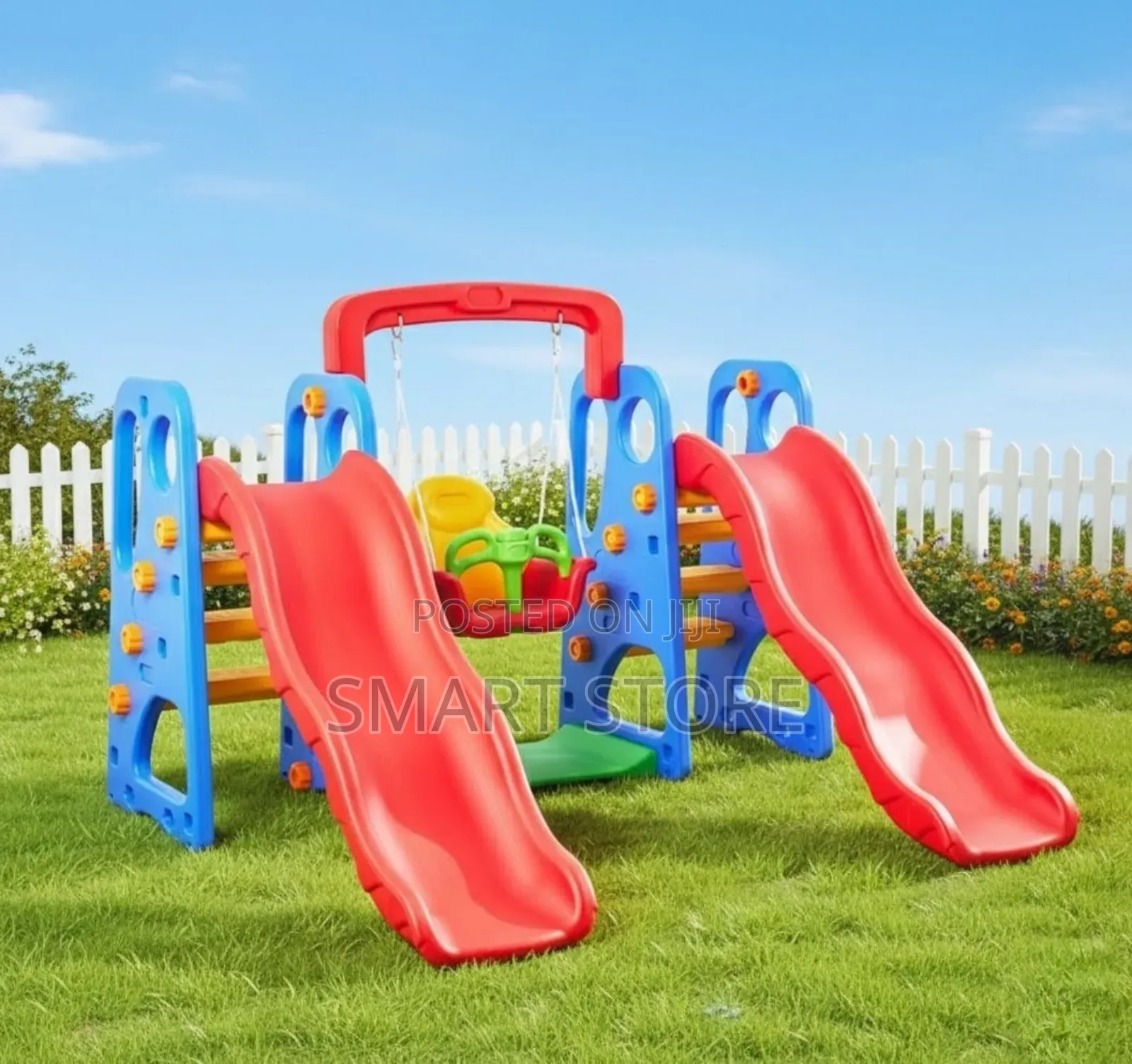 Swing and Double Slide Playground