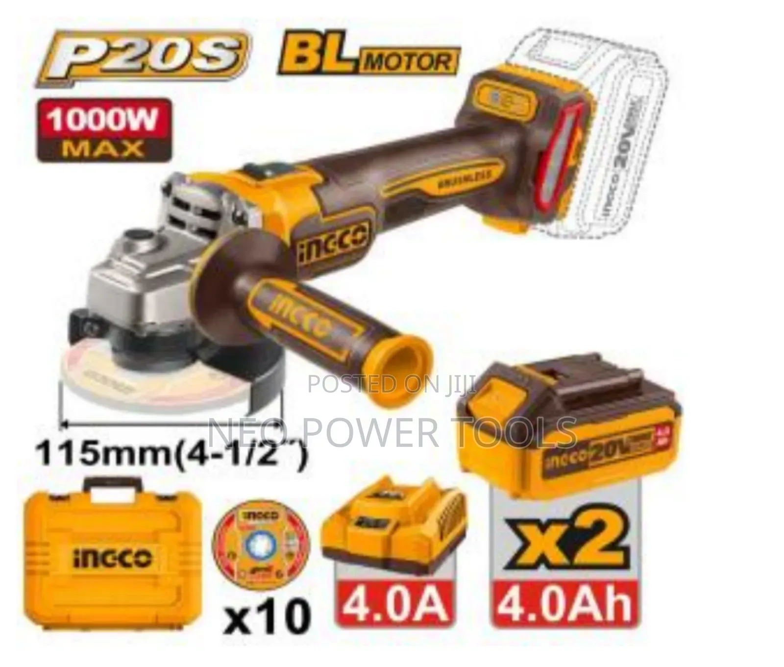 Cordless Angle Grinder 4.6