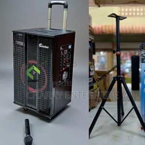 Sundar Rechargeable Bluetooth Speaker Ya Matangazo With Stand and Mic