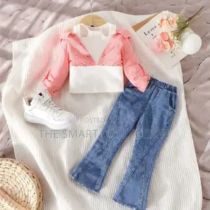 Top Coat and Jeans Kids Fashion