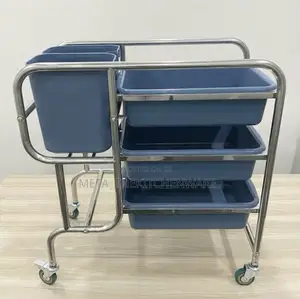 Stainless Steel Dish Collecting Trolley