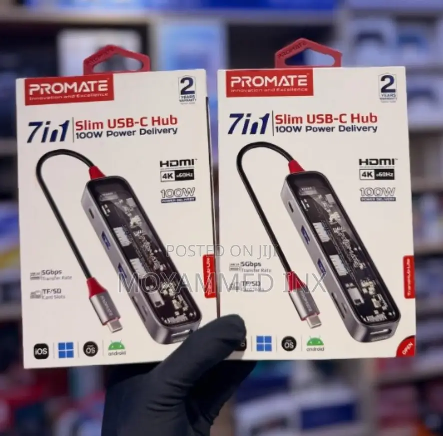 Promate Slim Usb 7 in 1