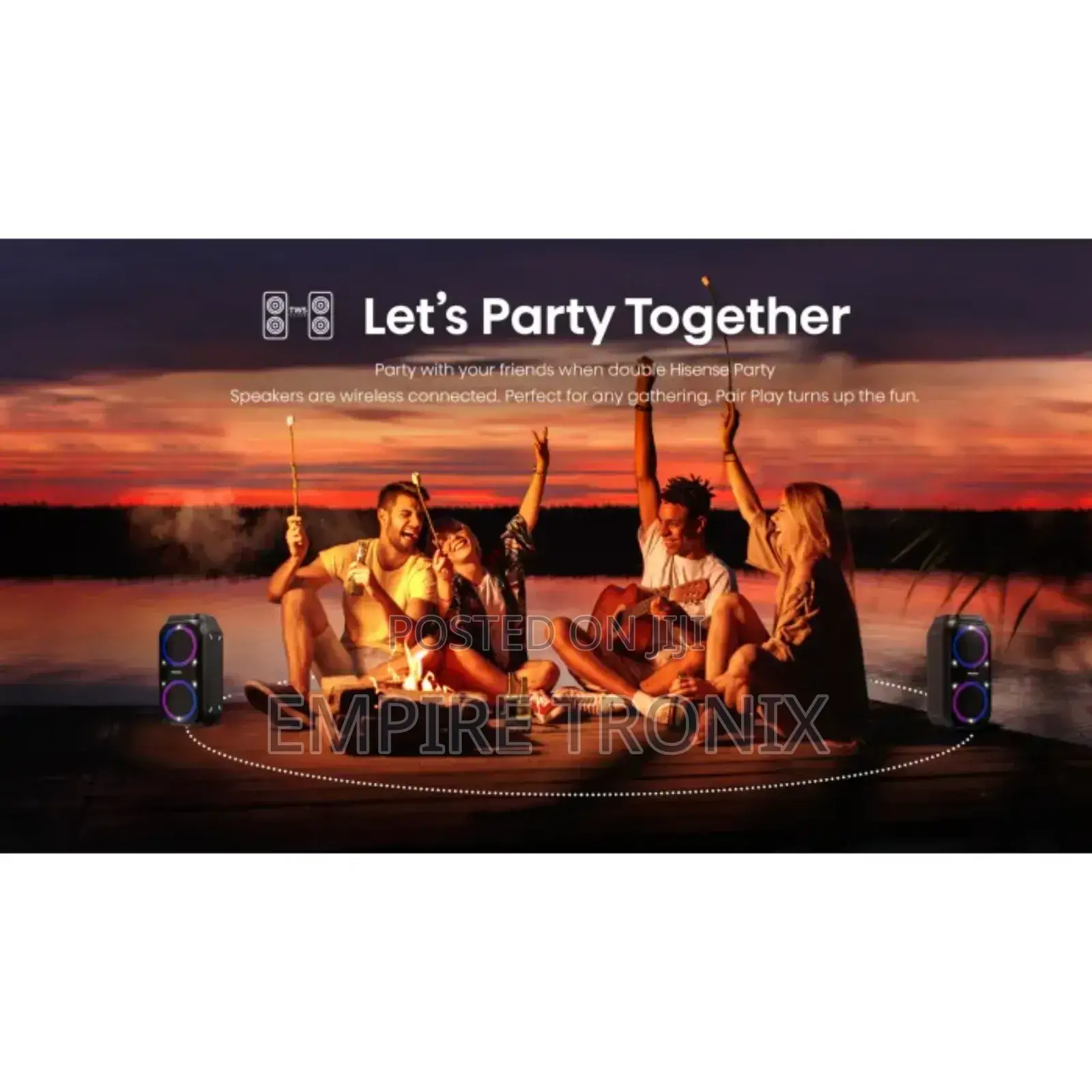 Hisense Party Rocket 160 – 160w Bluetooth Party Speaker