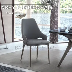 Luxury Nordic Minimalist Upholstered Dining Chair - Sleek Design