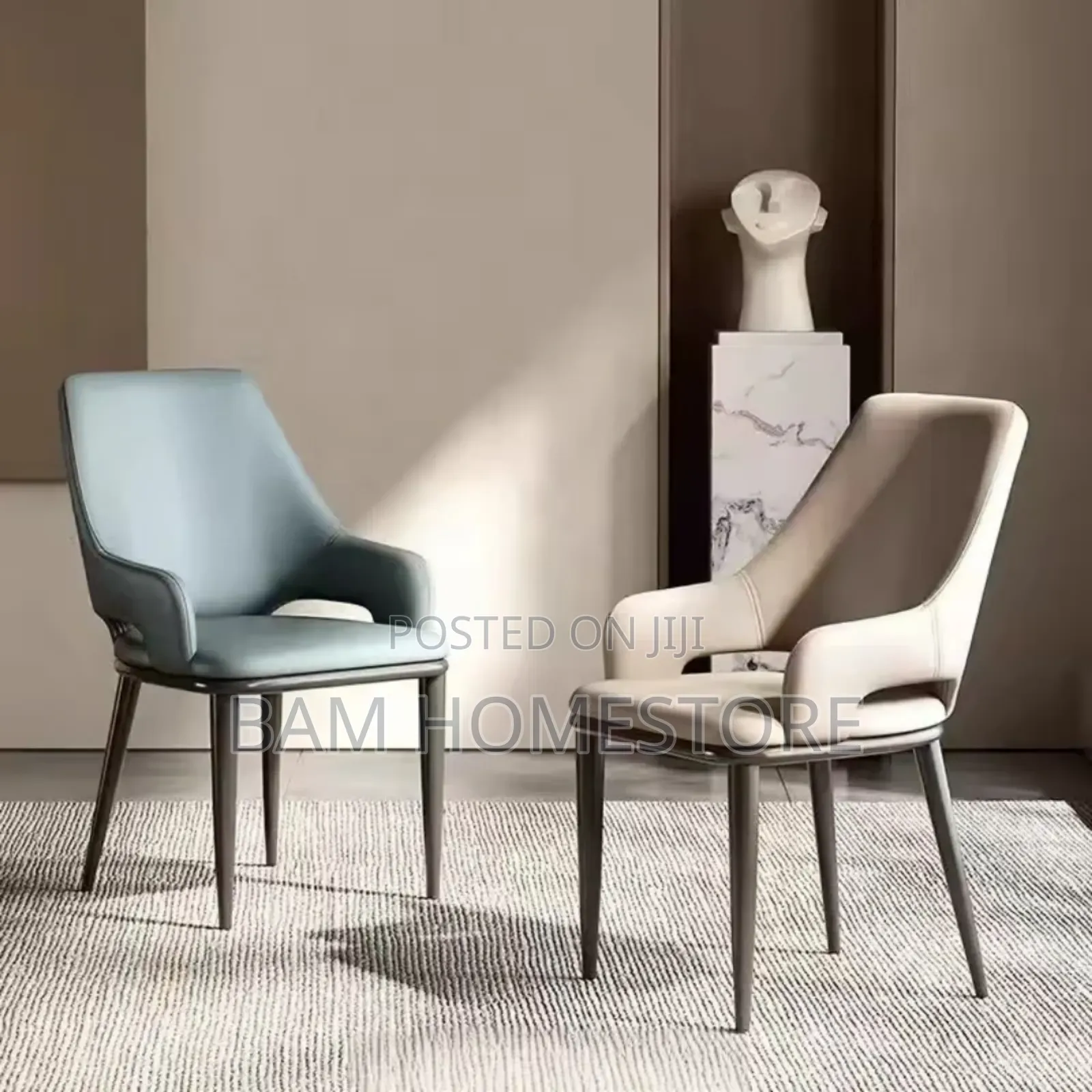 Luxury Nordic Minimalist Upholstered Dining Chair - Sleek Design