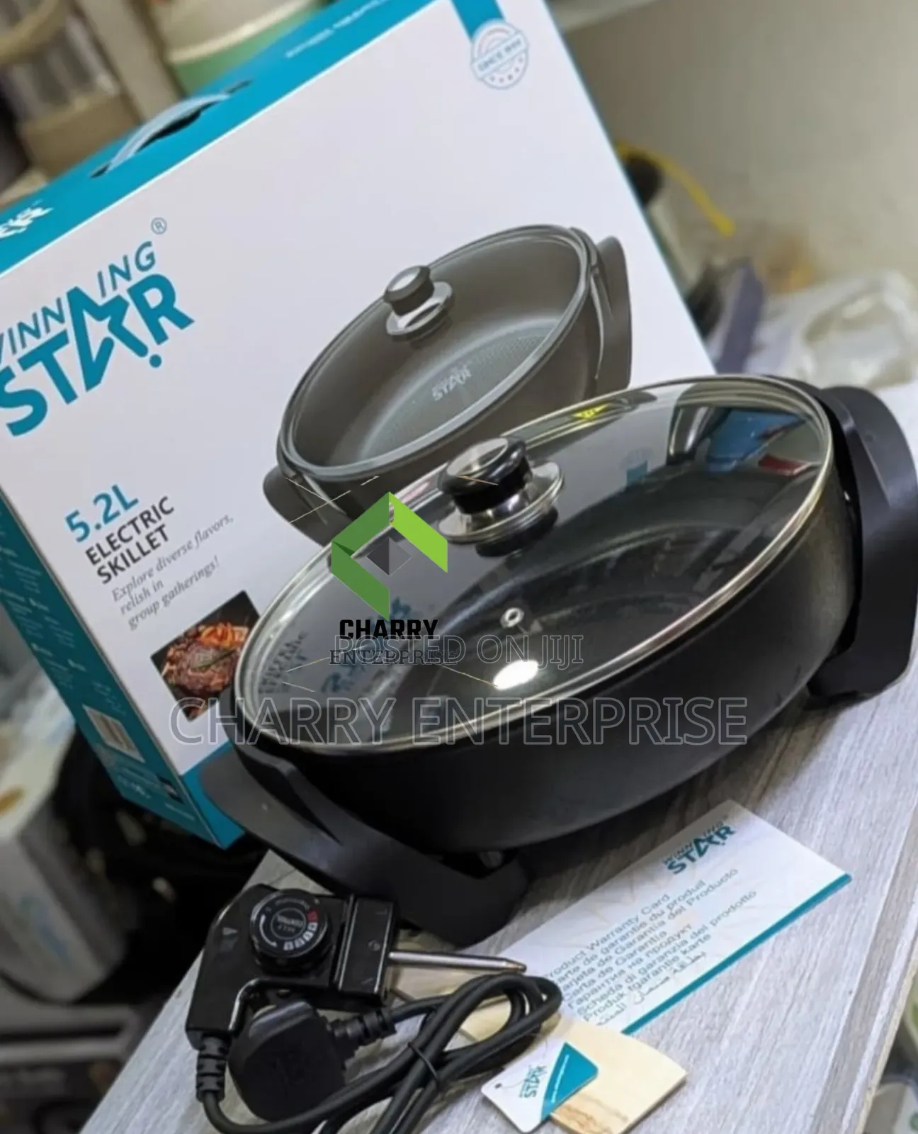 Winning Star Electric Skillet 5.2l Electric Pot/ Pan Sufuria Ya Umeme