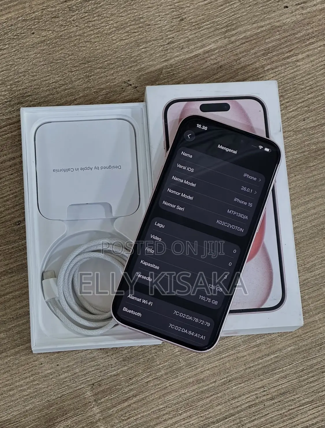 New Apple iPhone 15 128 GB Pink