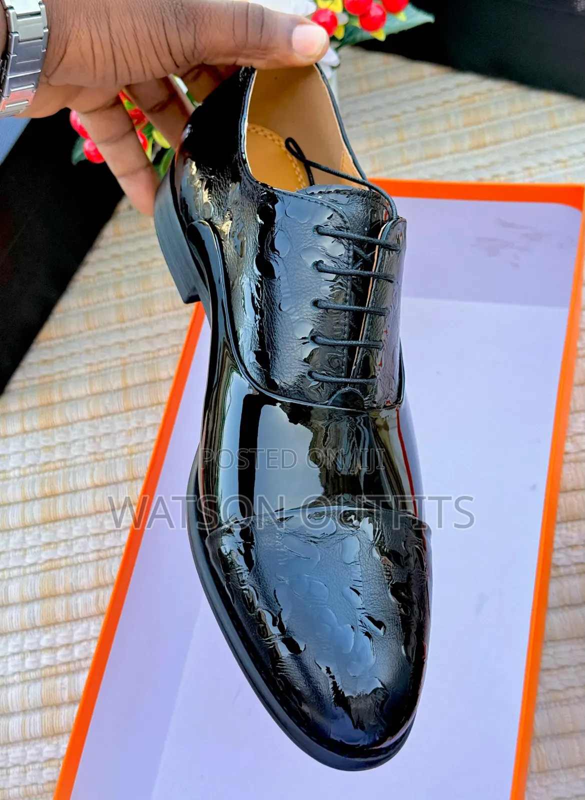 Men's Leather Shoes Hermes Brand New and Original