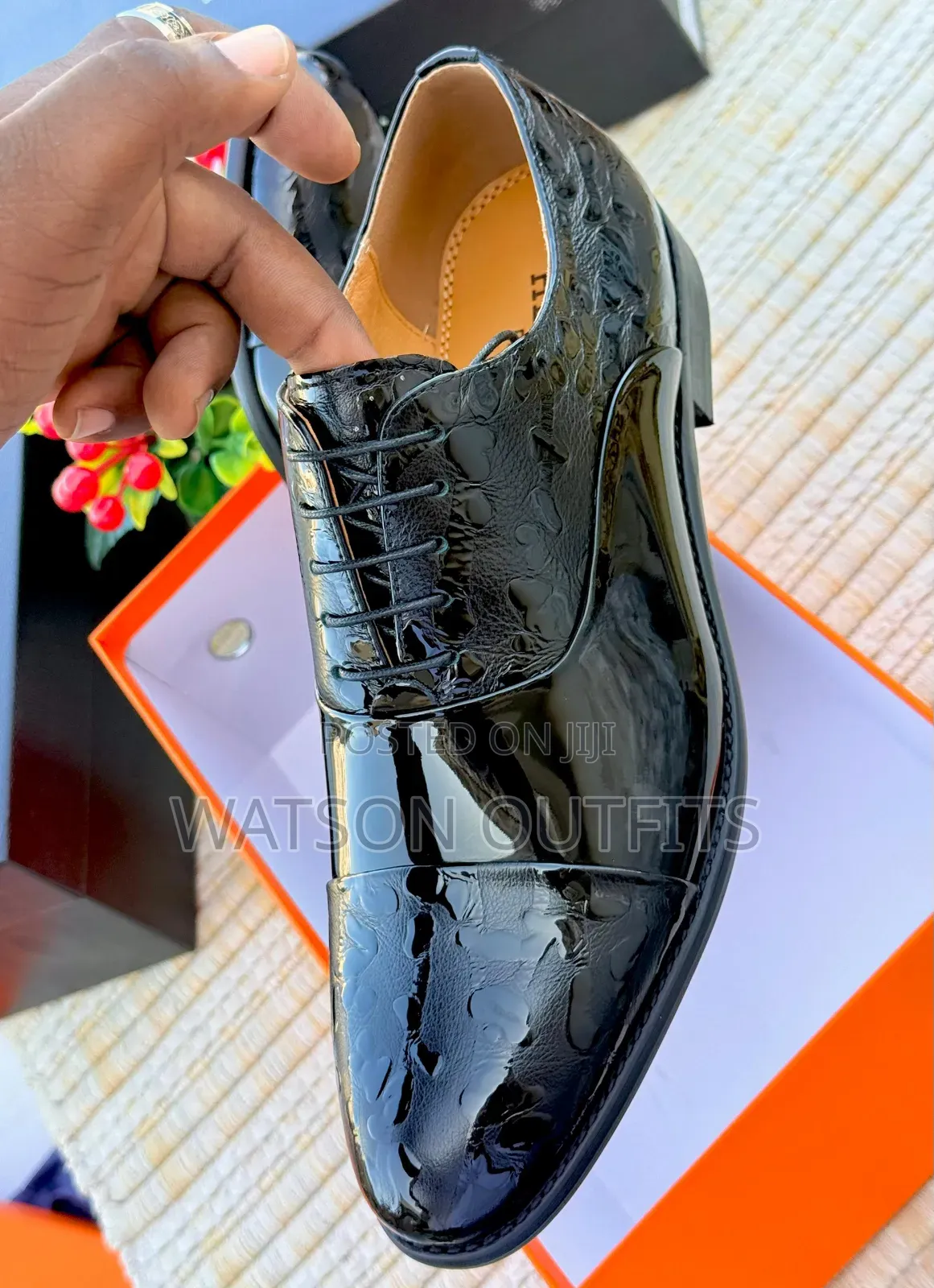 Men's Leather Shoes Hermes Brand New and Original