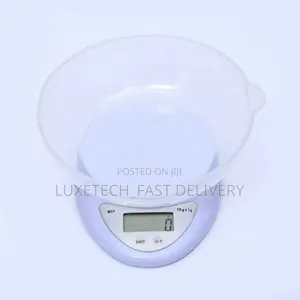 Electronic Kitchen Scale With a Detachable Plastic Bowl