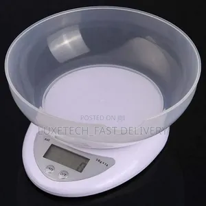 Electronic Kitchen Scale With a Detachable Plastic Bowl