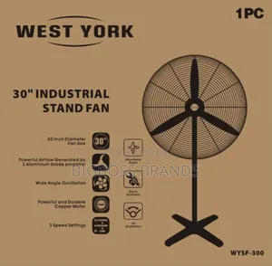 West York Size 30 Industrial Standing Fan