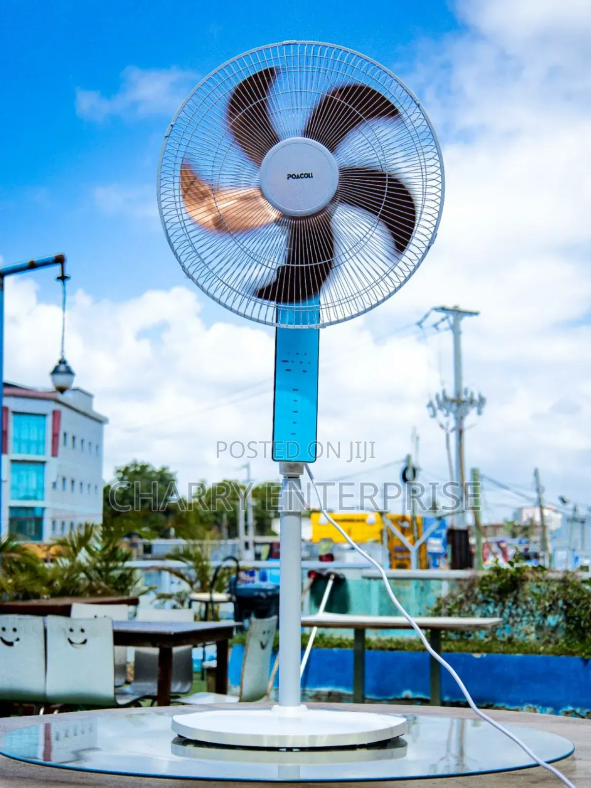Poacoll Stand Fan Size 18 With Touch Screen and Remote
5 Blades