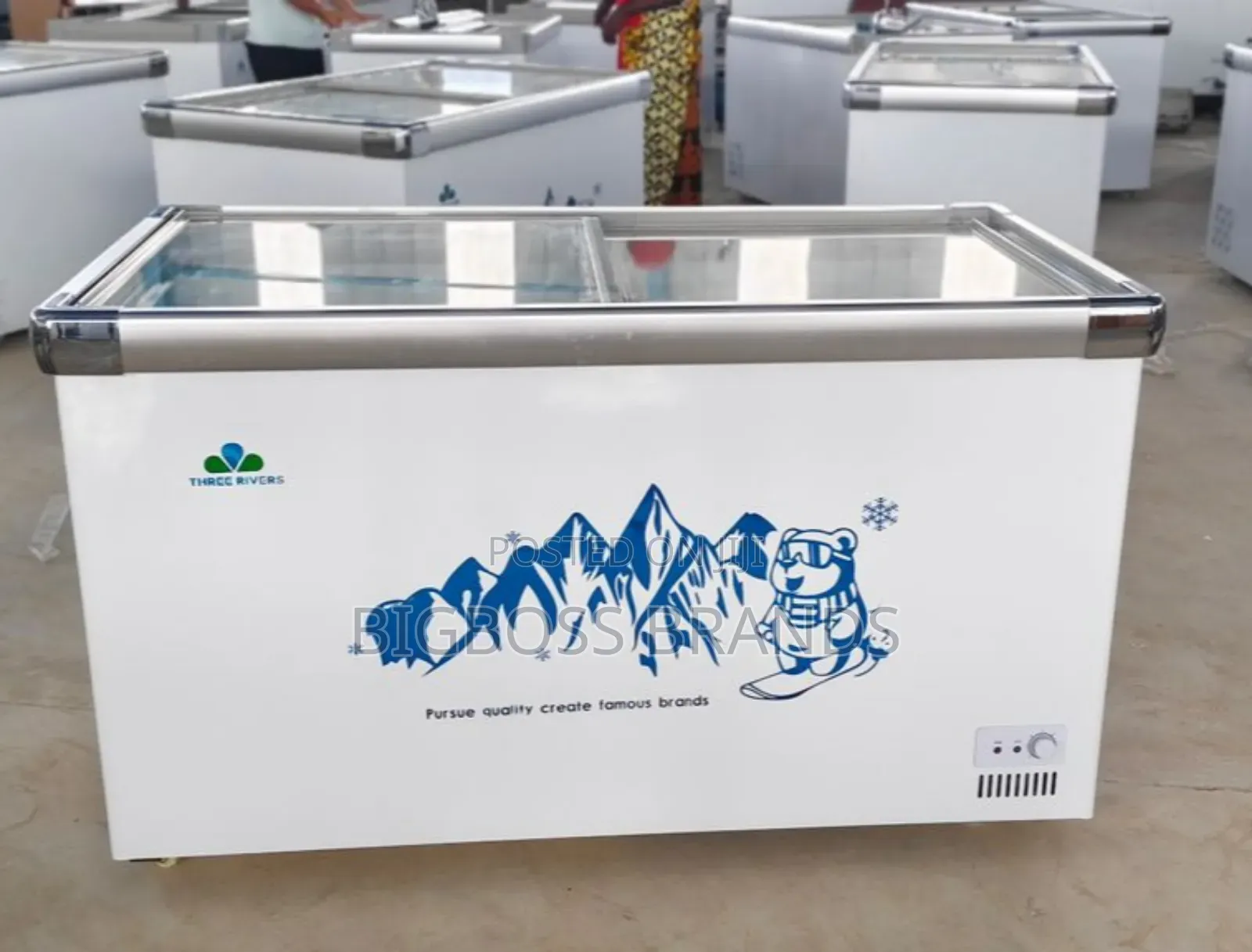 Three Rivers Showcase Freezer 420 Liters