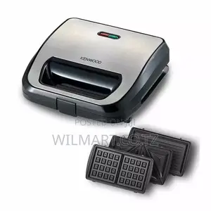 Kenwood Sandwich Toaster 2 Slice 3 in 1 Waffle Grill and Sandwich 750w