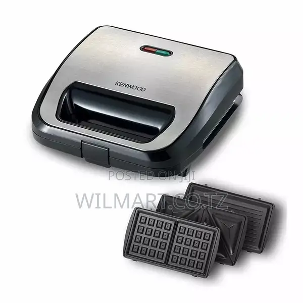 Kenwood Sandwich Toaster 2 Slice 3 in 1 Waffle Grill and Sandwich 750w
