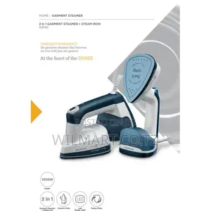 Kenwood Garment Steamer 180ml Tank 2 in 1 With Steam Iron 1000w