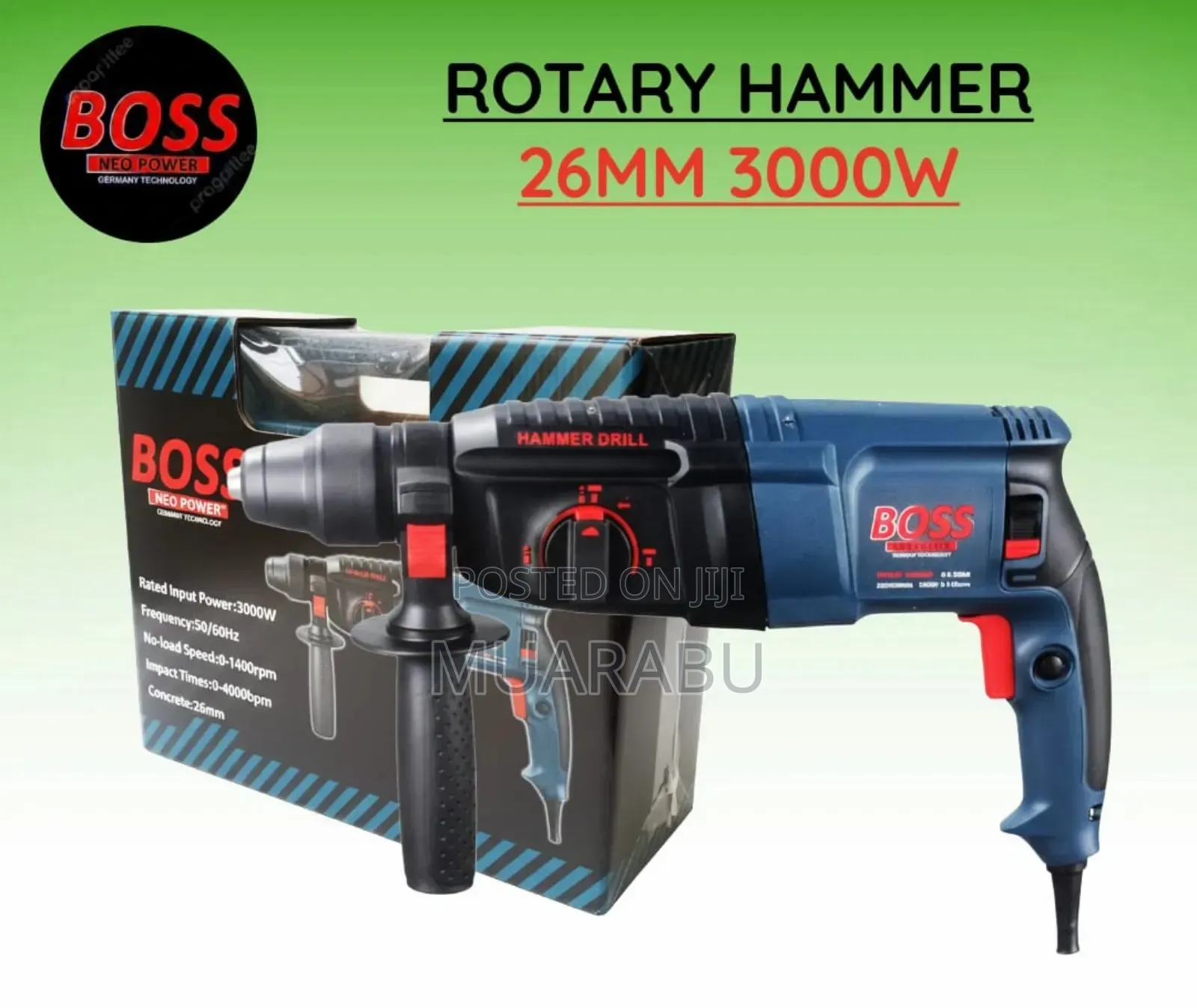 Boss Rotary Hammer 26mm 3000w